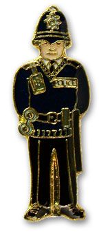 Policeman pin badge