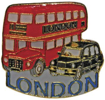Bus/taxi pin badge