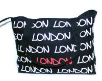 Black canvas London bag